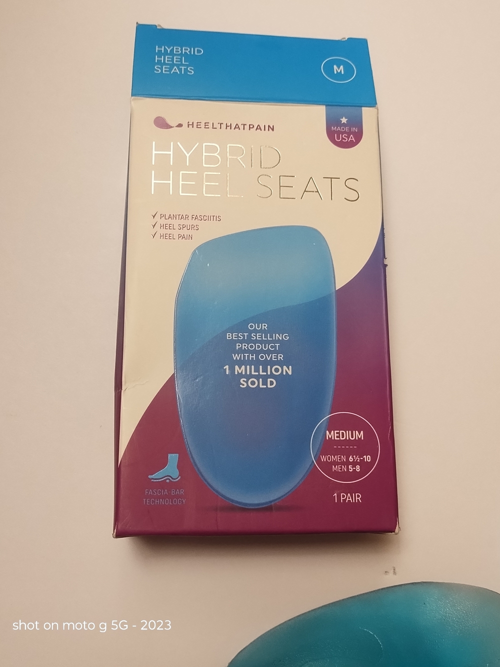 HeelThatPain Heel Seats - Blue Gel Inserts